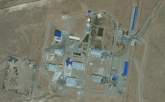military base is seen near the town of Bid Kaneh, in Iran, in this satellite image taken on September 9, 2011, and released by the Institute for Science and International Security (ISIS) to Reuters on December 2, 2011. ISIS released a commercial satellite image of the military compound where a large explosion occurred on November 12, 2011. Compared to an earlier picture of the site as shown here, an image taken on November 22, 2011 shows that most of the buildings on the compound appear extensively damaged. MANDATORY CREDIT - GEOEYE REUTERS/GeoEye via Google Earth/ISIS/Handout