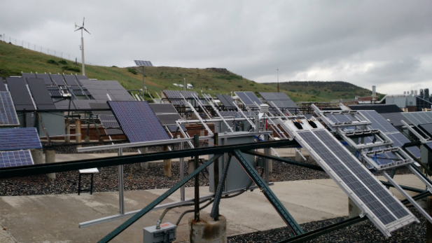 NREL’s Outdoor Test Facility (OTF) hosts solar panel test setups from industry partners for multi-decade reliability studies (Varun Sivaram/Council on Foreign Relations)
