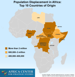 This map was designed by the Africa Center for Strategic Studies. It was originally displayed in the update 