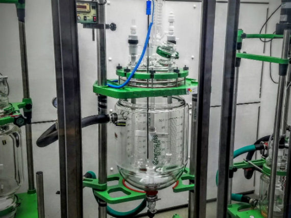 Figure 2: An industrial-scale reaction chamber (50 liters) for scaling up synthesis of new lithium-ion electrolyte materials (Varun Sivaram)