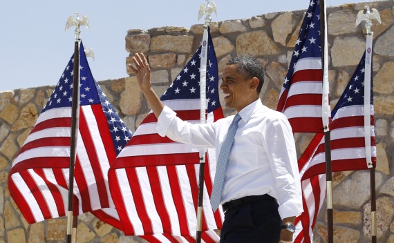 President Obama delivers remarks on immigration reform at Chamizal National Memorial Park in El Paso (Jim Young / Courtesy Reuters).