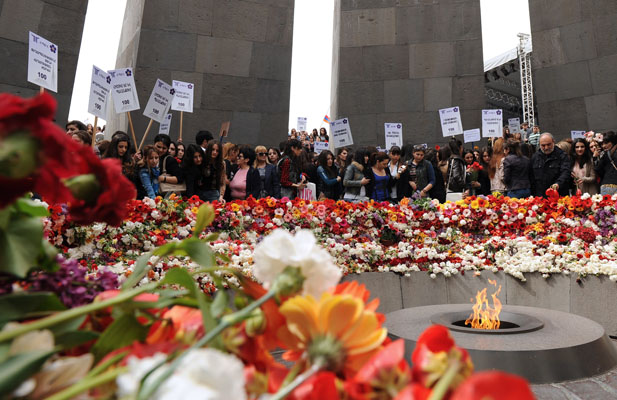 Armenian genocide memorial in Yerevan