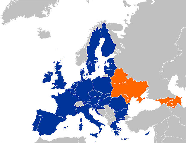 Eastern Partnership map