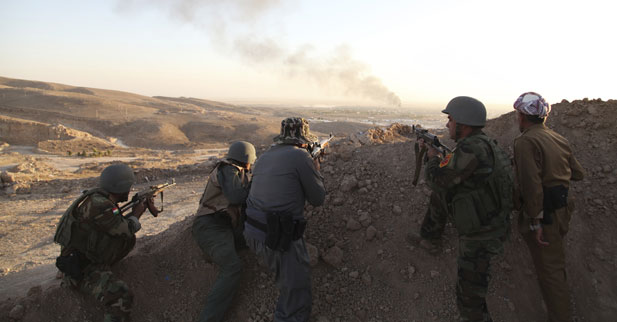 Peshmerga troops