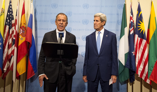 Kerry and Lavrov discuss Syria at the UN General Assembly