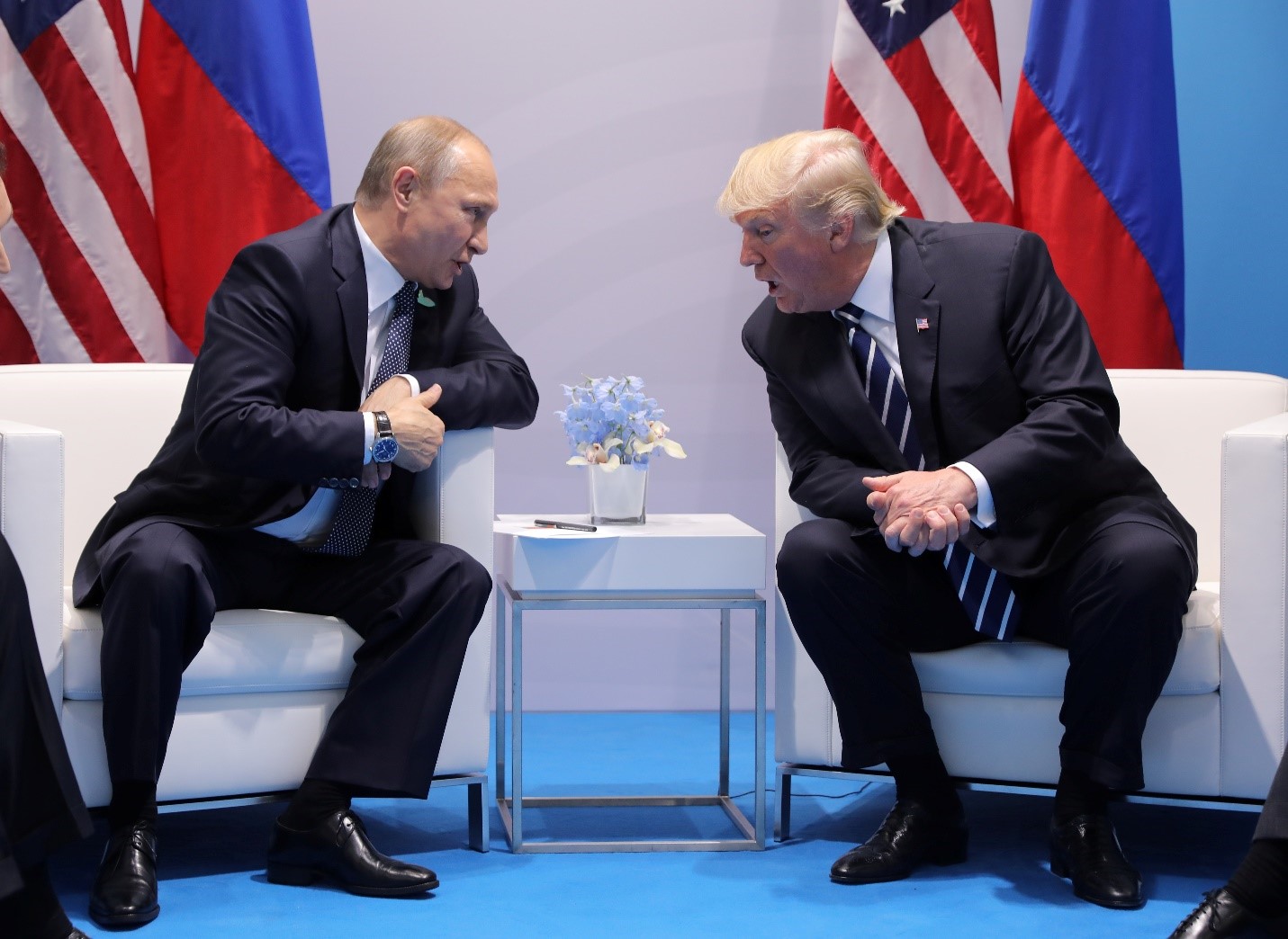 Trump and Putin meeting at G20 in 2017