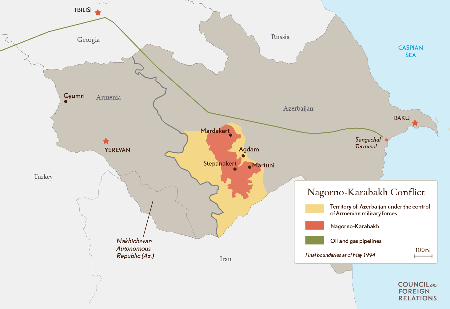 Map Nagorno-Karabakh