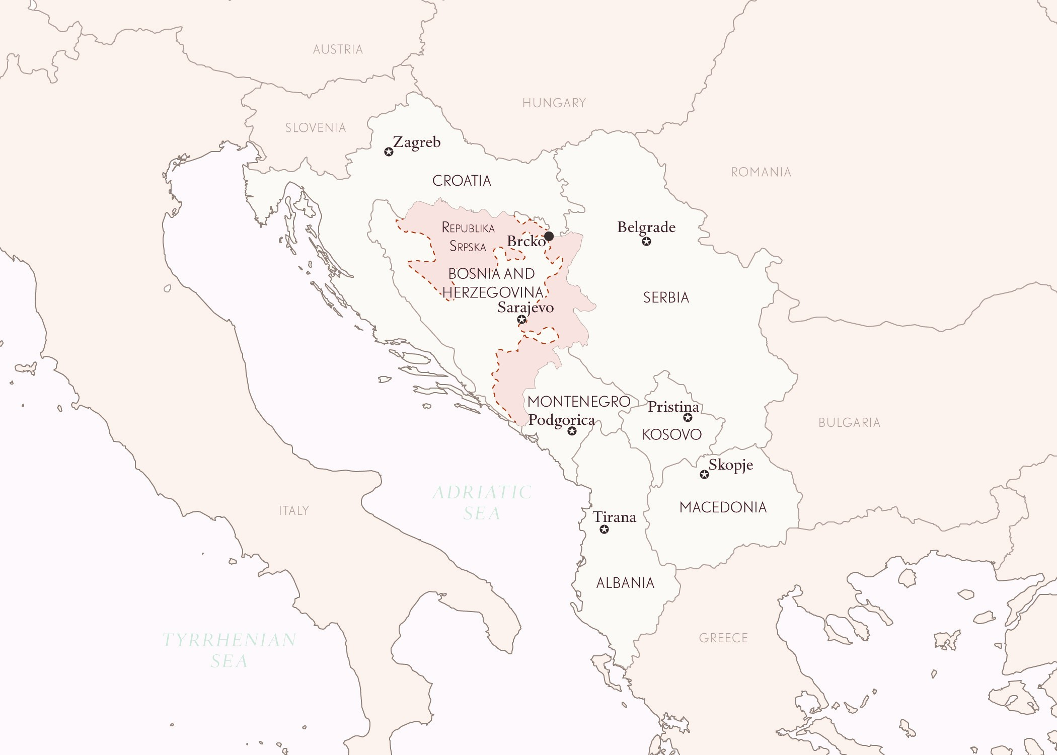 The Western Balkans Region in Europe