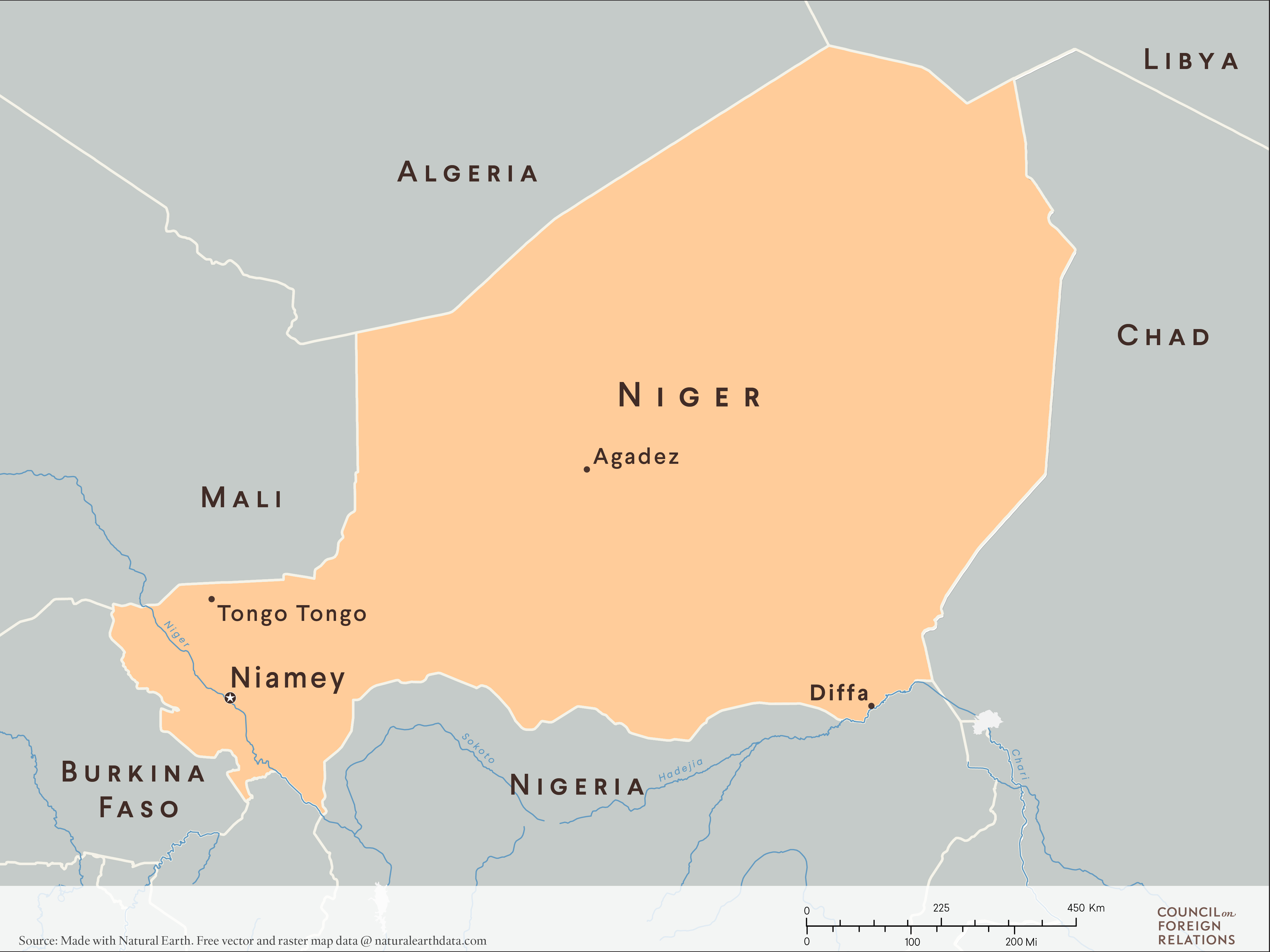 Map of Niger