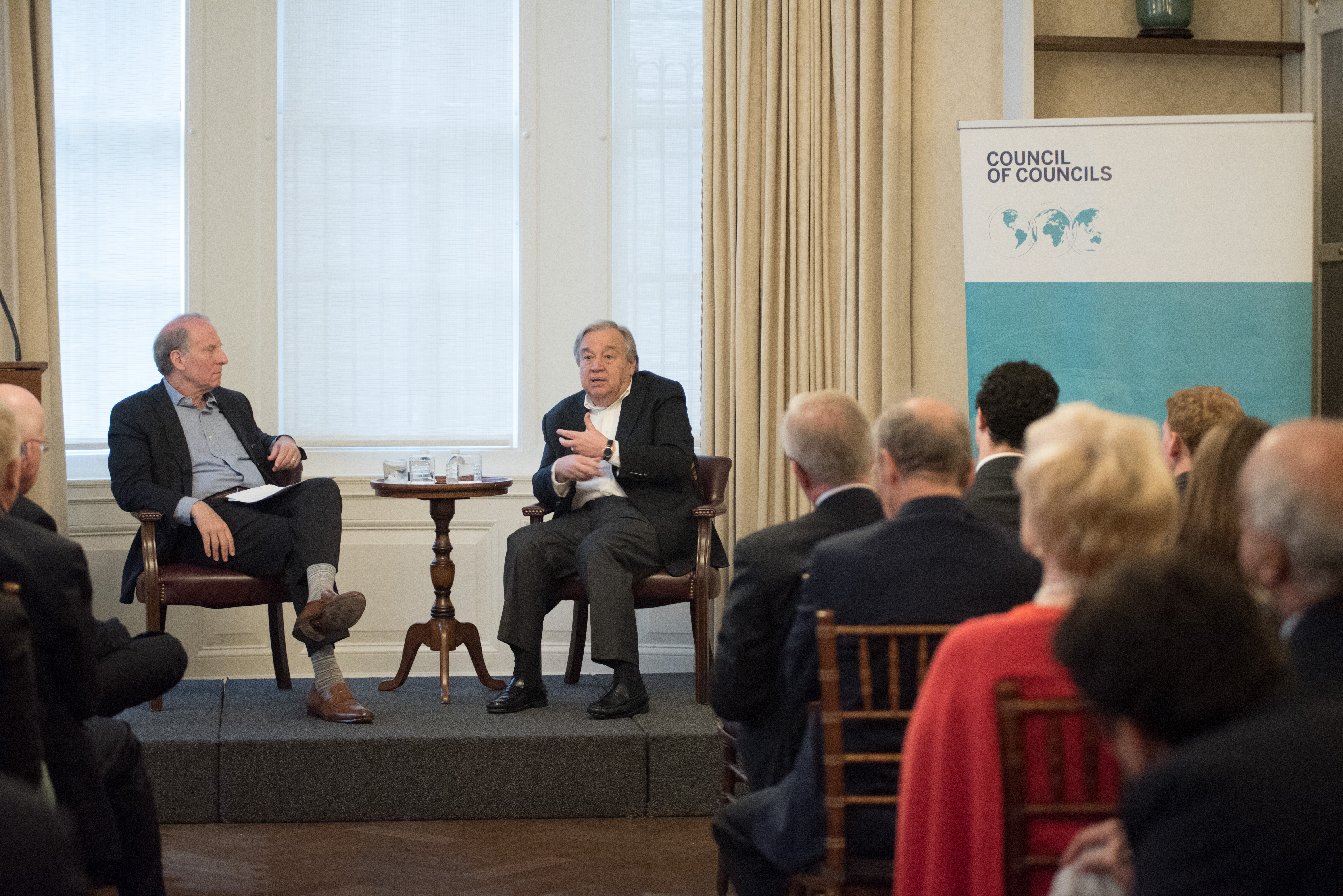 Haass and Guterres at CoC conference