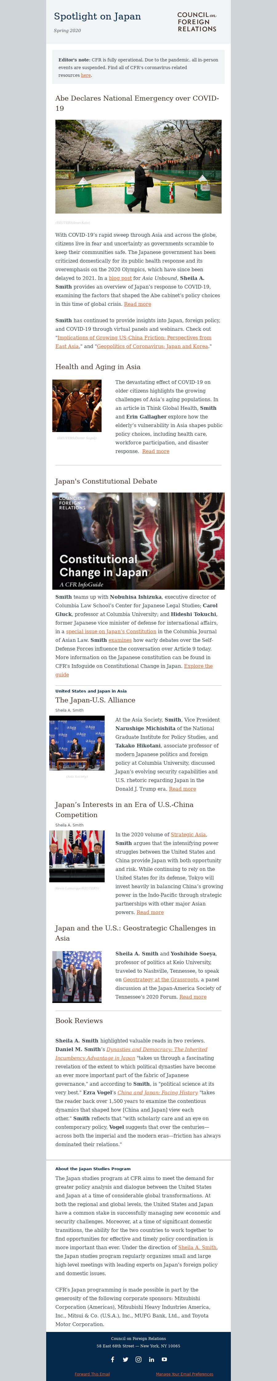 Spotlight on Japan Spring 2020
