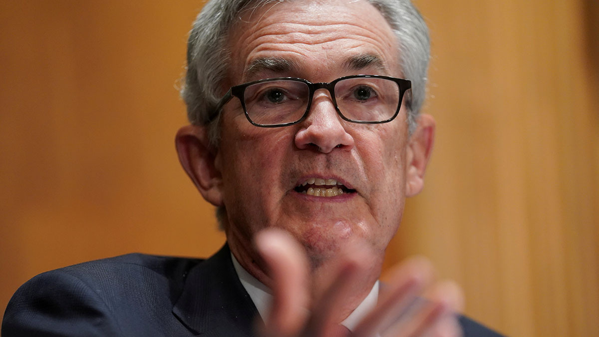 Federal Reserve Chairman Jerome Powell testifies before a Senate panel in July 2021. 