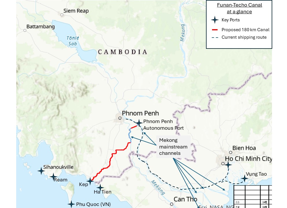 Funan Techo Canal Proposed Project Map