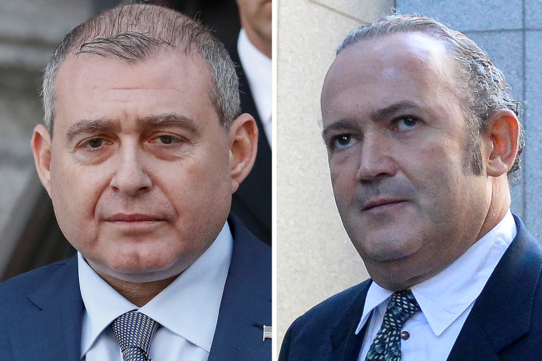 Side-by-side portraits of Lev Parnas and Igor Fruman