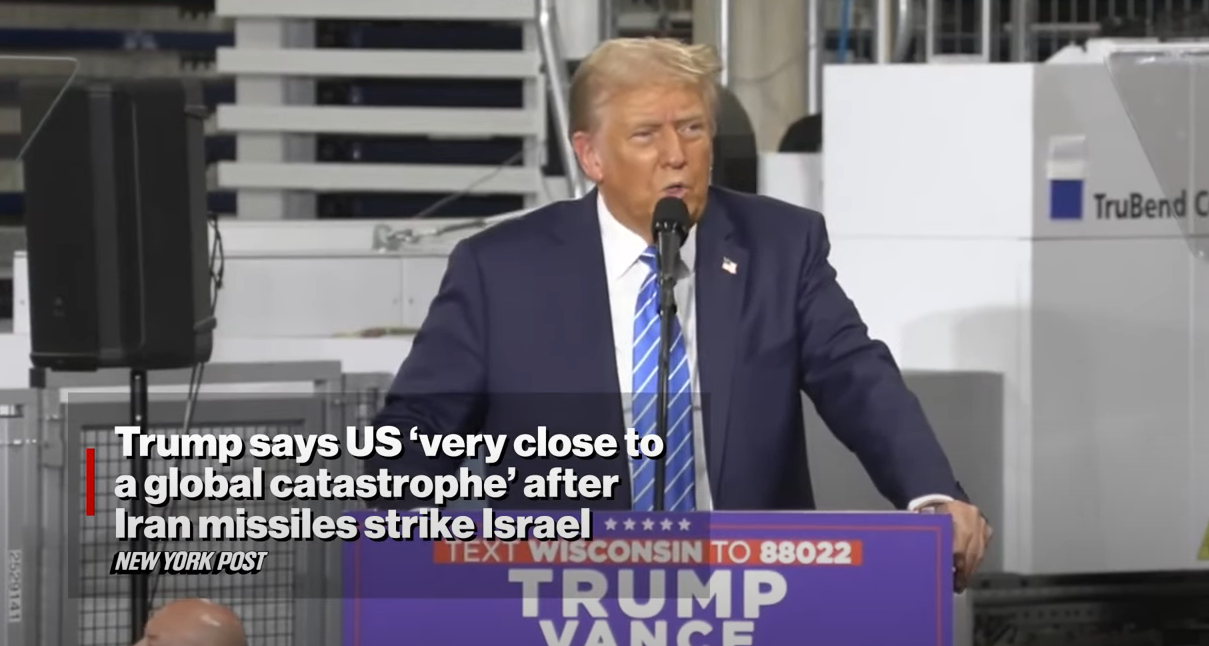 Trump Claims Threat of Global Catastrophe at Rally 