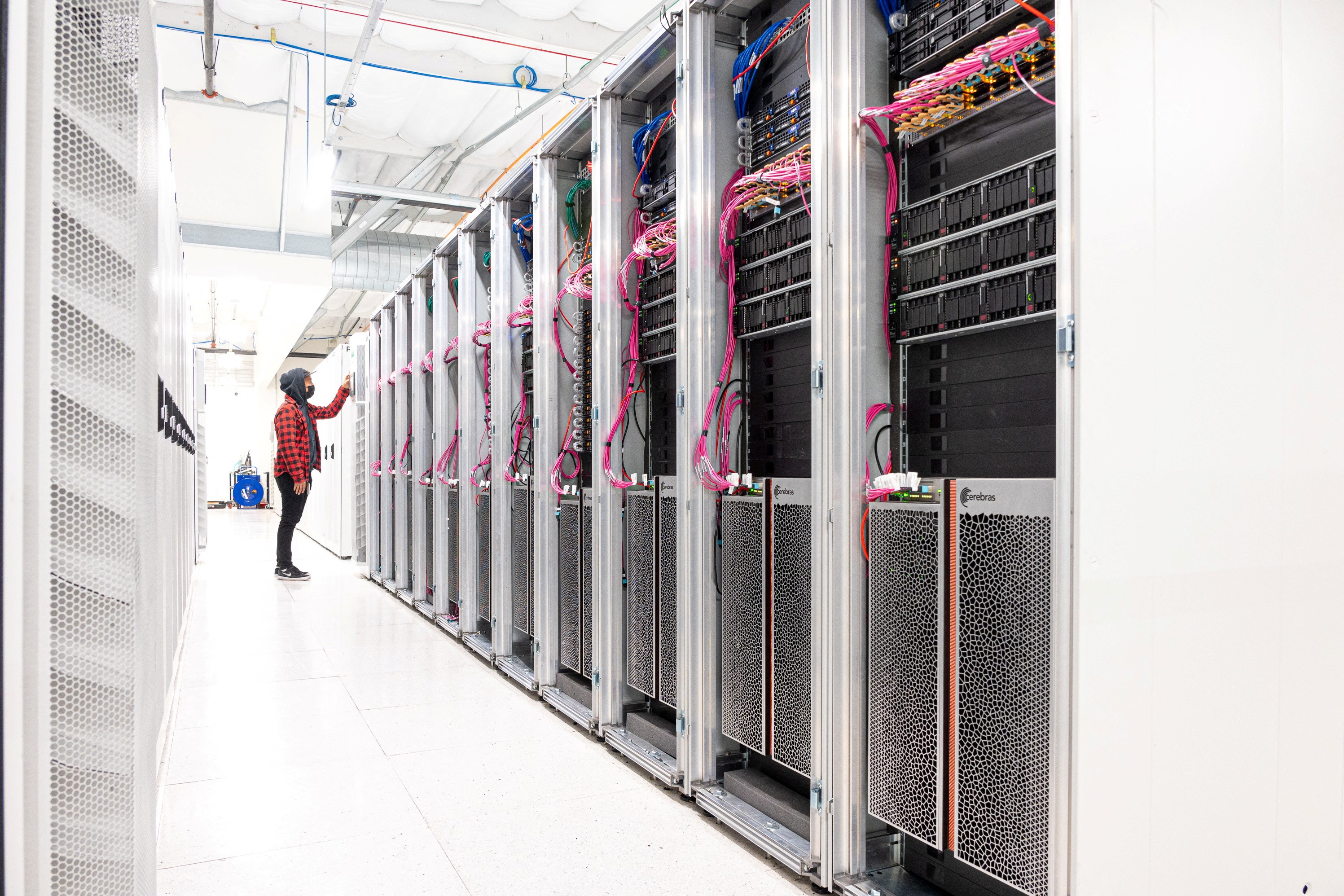 Startup Cerebras System's new AI supercomputer Andromeda is seen at a data center in Santa Clara, California, U.S. October 2022. 